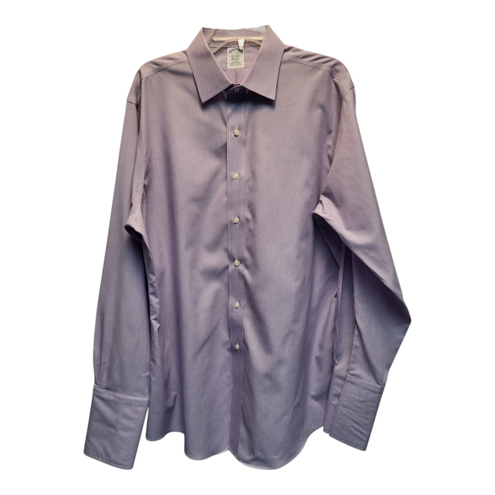 Brooks Brothers Men's Lavender Classic Fit Dress Shirt - Size 17